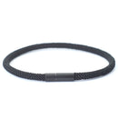 Bracelet en tissu noir