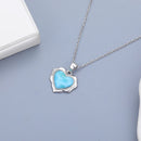 Pendantif larimar coeur
