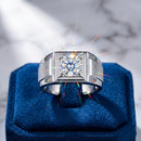 Bague carrée femme argent