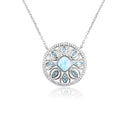 Pendentif larimar en argent 925