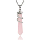 Pendentif quartz rose