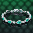 Bracelet zircon émeraude