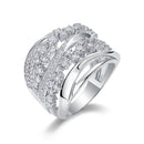 Bague croisée femme