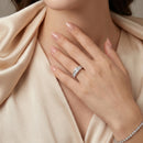 Bague mariage argent femme
