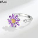 Bague marguerite argent