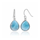 Boucles d'oreilles larimar argent