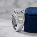 Bague diamant moissanite