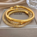 Ensemble de bracelet femme dorée