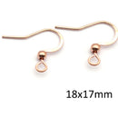 Crochet boucle d oreille acier inoxydable