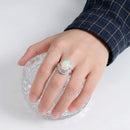 Bague argent opale femme