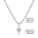 Collier en Moissanite femme