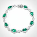Bracelet zircon émeraude