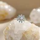 Bague marguerite argent