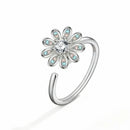 Bague marguerite argent