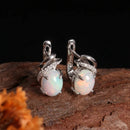 Boucle d'oreille femme opale