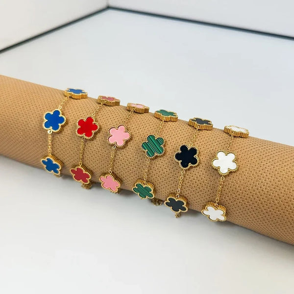 Bracelet en fleurs