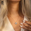 Collier pendentif zirconium
