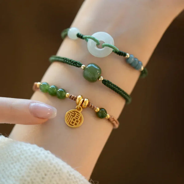 Bracelet en pierre de jade