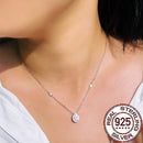 Pendentif zirconium argent