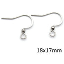 Crochet boucle d oreille acier inoxydable