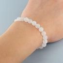 Bracelet en perle blanche