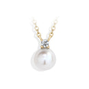 Collier perle blanche