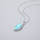 Larimar pendentif argent