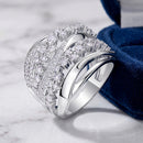Bague croisée femme