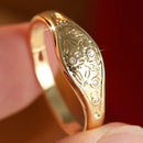 Bague en zirconium dorée