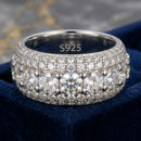 Bagues argent avec pierre moissanite