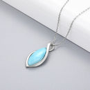 Larimar pendentif argent