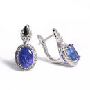 Boucle d'oreilles pierre tanzanite