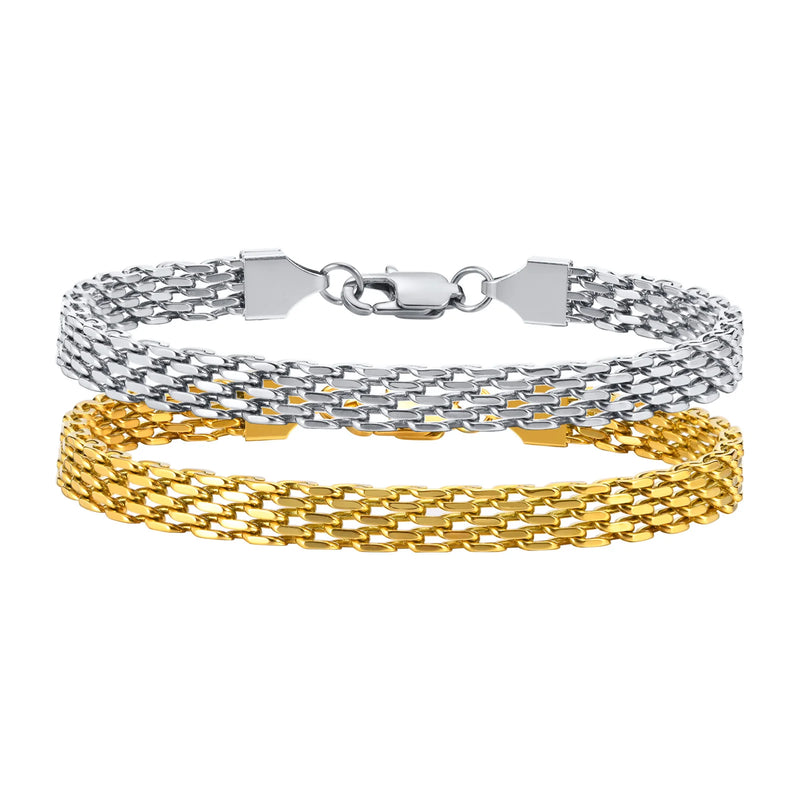 Bracelet maille or