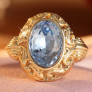 Bague pierre bleue