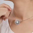 Pendentif larimar en argent 925