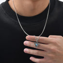 Collier homme pierre de lune
