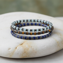 Bracelet perles plates