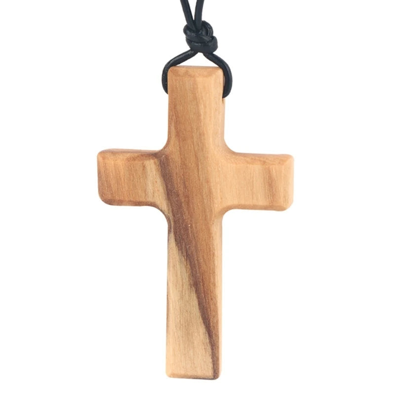 Croix en bois pendentif