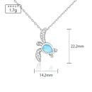 Collier tortue larimar