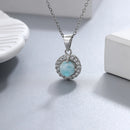 Collier larimar rond