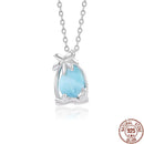 Larimar pierre pendentif argent