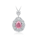 Collier pierre rose
