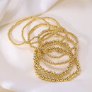 Bracelet femme dorée (7 pièces)