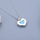 Pendantif larimar coeur