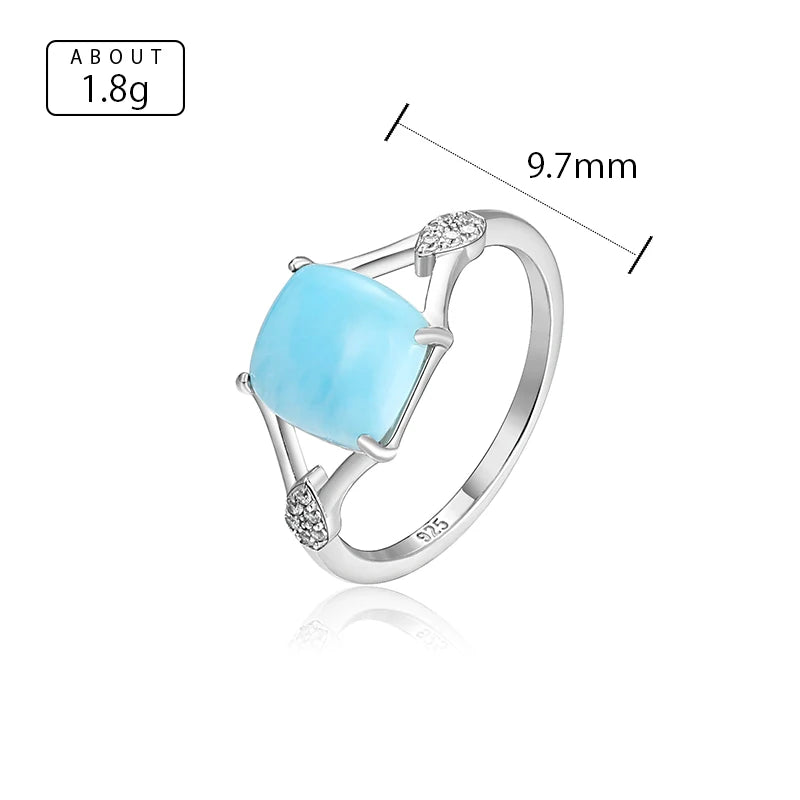 Bague en larimar