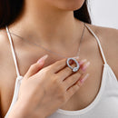 Collier serpent argent