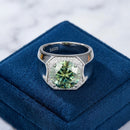 Bague tank argent