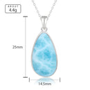 Larimar gros pendentif