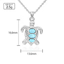 Pendentif tortue avec pierre larimar