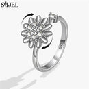 Bague marguerite argent